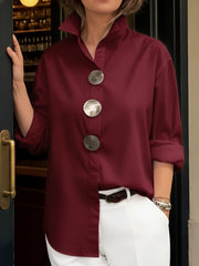 Claretha | Large-Button Shirt