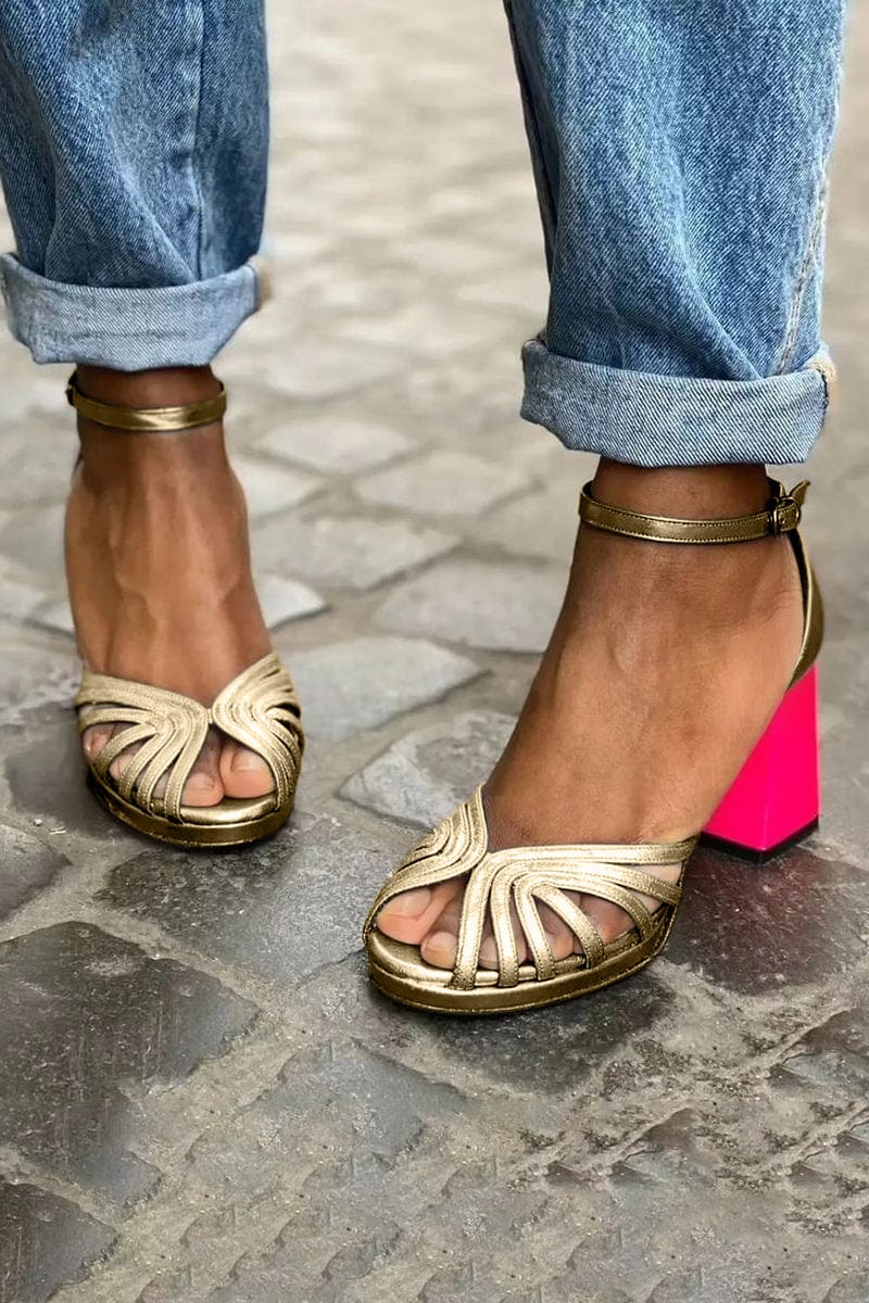 Women's heels in Gold