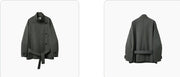 Yareli | Belted Stand-Collar Jacket
