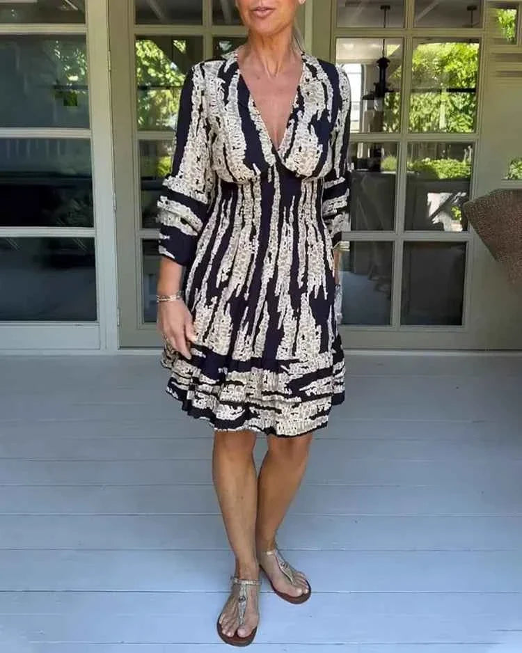ROMY | PRINTED PLEATED DRESS