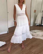 Circe | Lace Camisole Dress With V-Neck