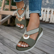Kiyoko | Ring-Detail Strap Sandals
