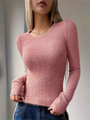 Delorise | Crew-Neck Ribbed Jumper