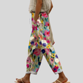 ELASTIC-WAIST ZIP-UP POCKET-DETAIL TROUSERS