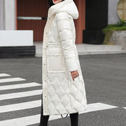Idella | Long Diamond-Quilted Coat