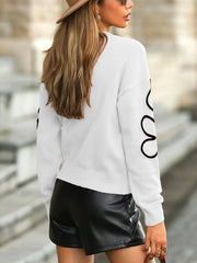 Khalilah | Flower-Outline Jumper