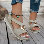 Kiyoko | Ring-Detail Strap Sandals