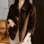 Nannette | Point-Collar Button Jacket