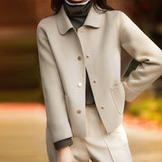 Nannette | Point-Collar Button Jacket