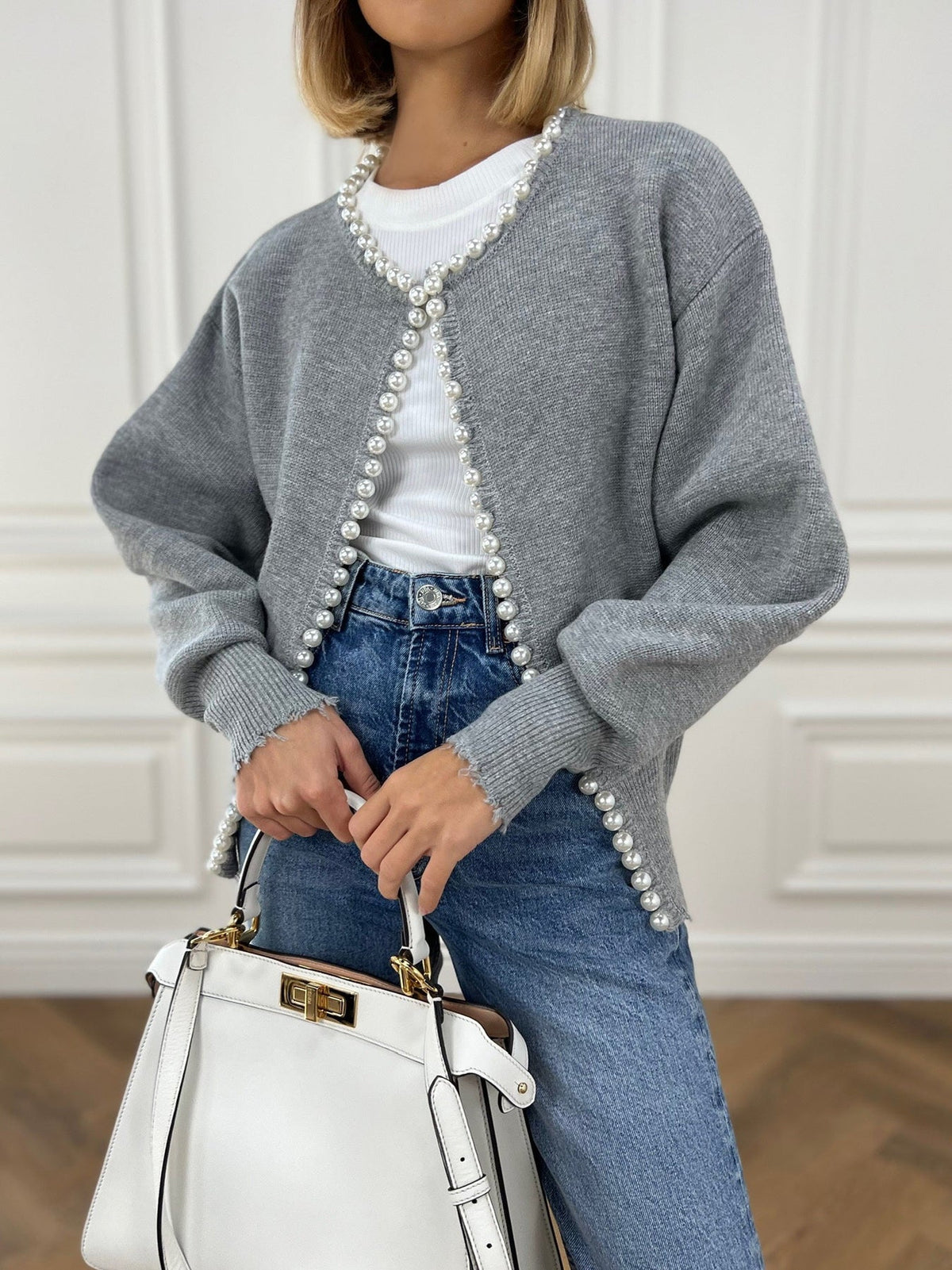 Syeda | Decorative-Trim Cardigan