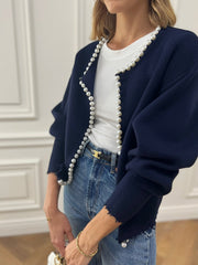 Syeda | Decorative-Trim Cardigan