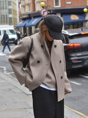 Deedee | Double-Breasted Stand-Collar Jacket