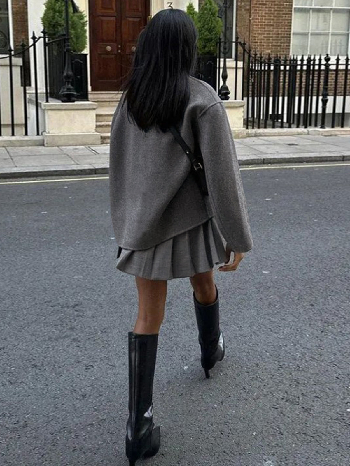 Deedee | Double-Breasted Stand-Collar Jacket