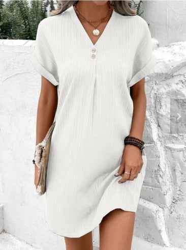 Carina | Spring Dress With V-Neck
