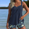 LALUNA | STRIPED ELASTIC-WAIST CO-ORD SET