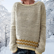 Lurline | Textured-Stripe Jumper
