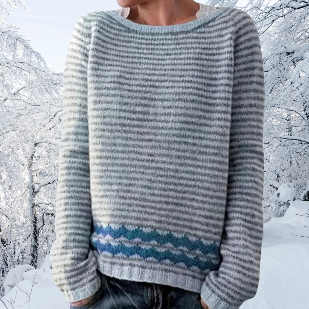 Lurline | Textured-Stripe Jumper