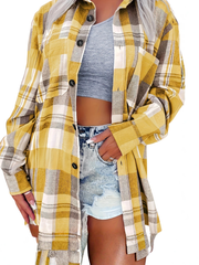 Onita | Checked Longline Shirt
