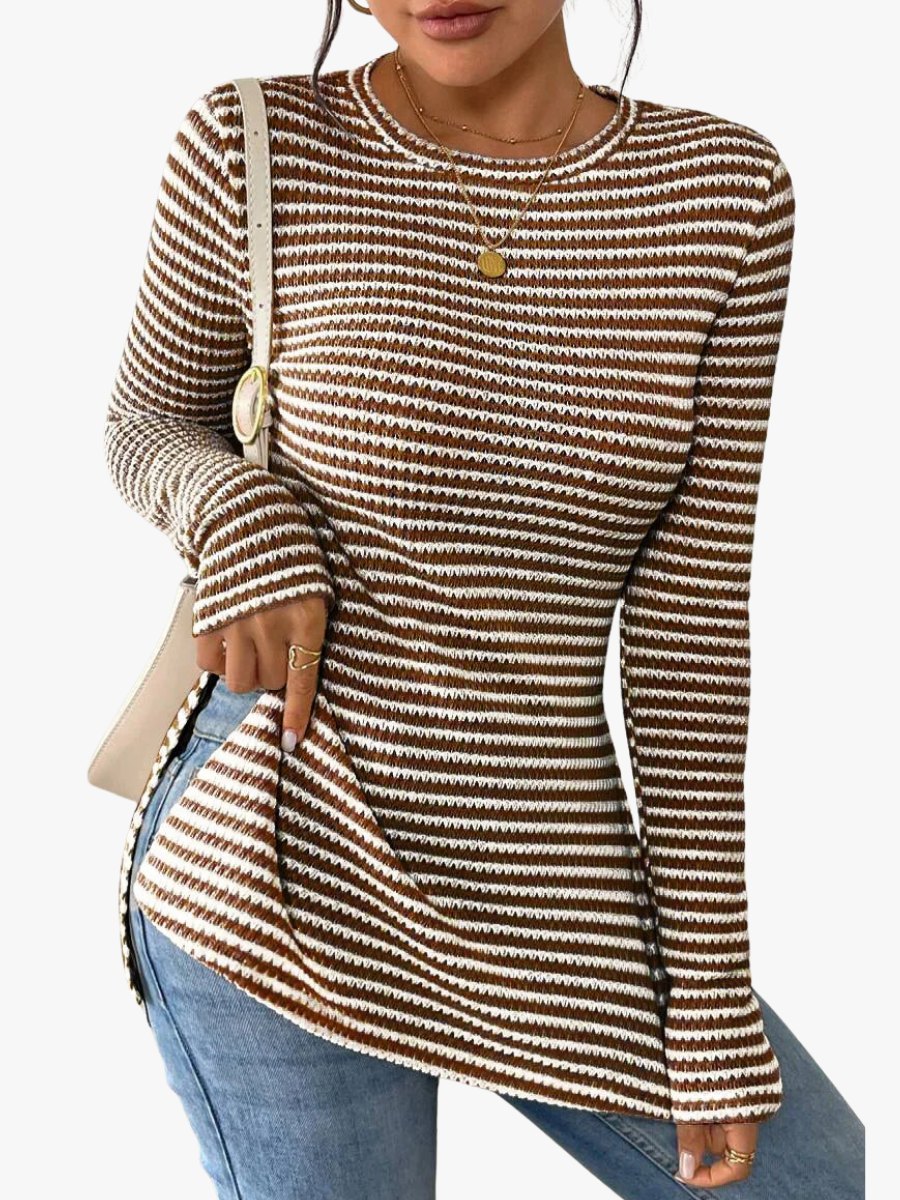 Assunta | Striped Side-Split Top