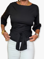 Marcene | Tie-Waist Blouse