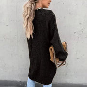 Nicolina | Open-Front Long Cardigan