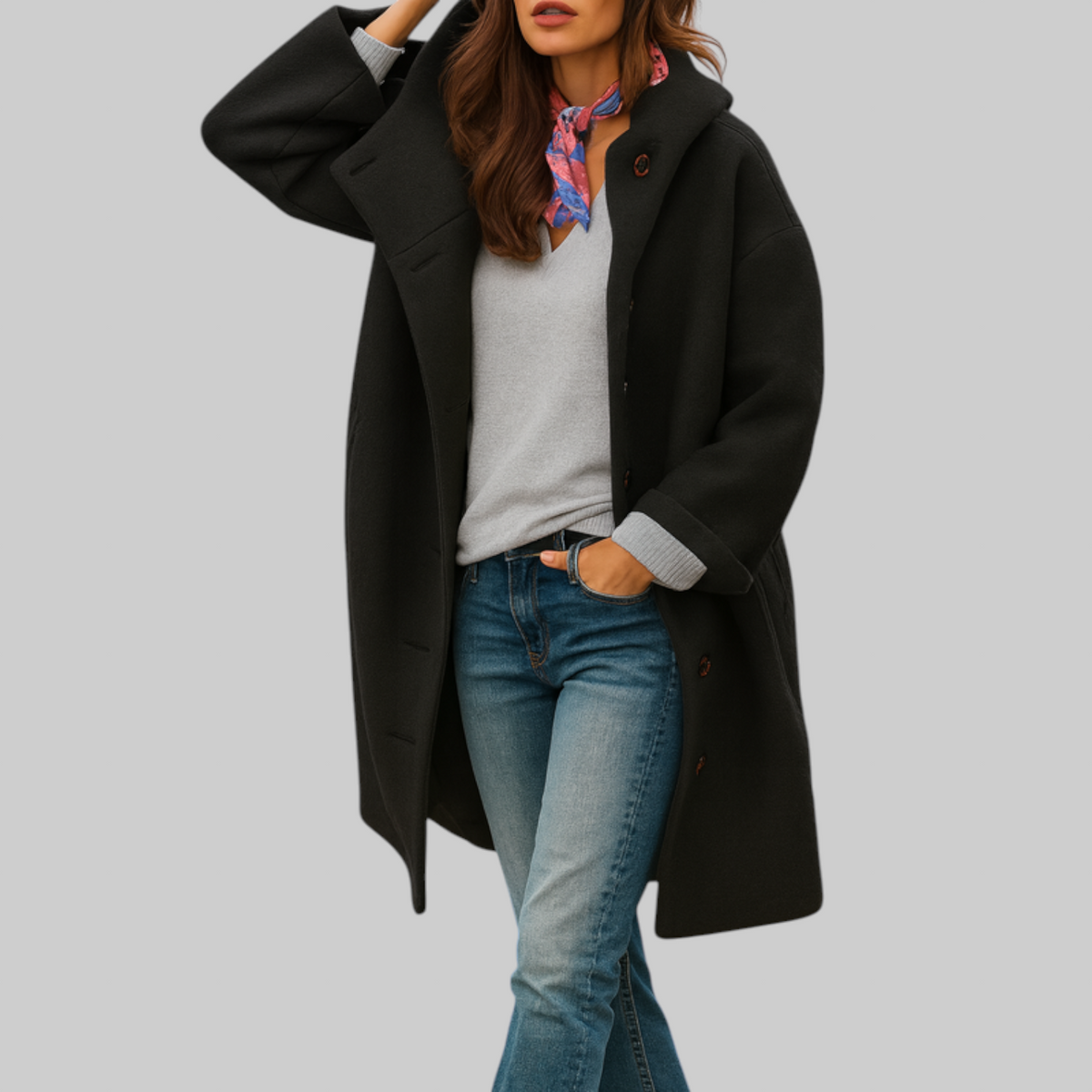 Freja | Comfortable Mid-Length Coat