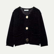 Minna | Round-Neck Button Cardigan