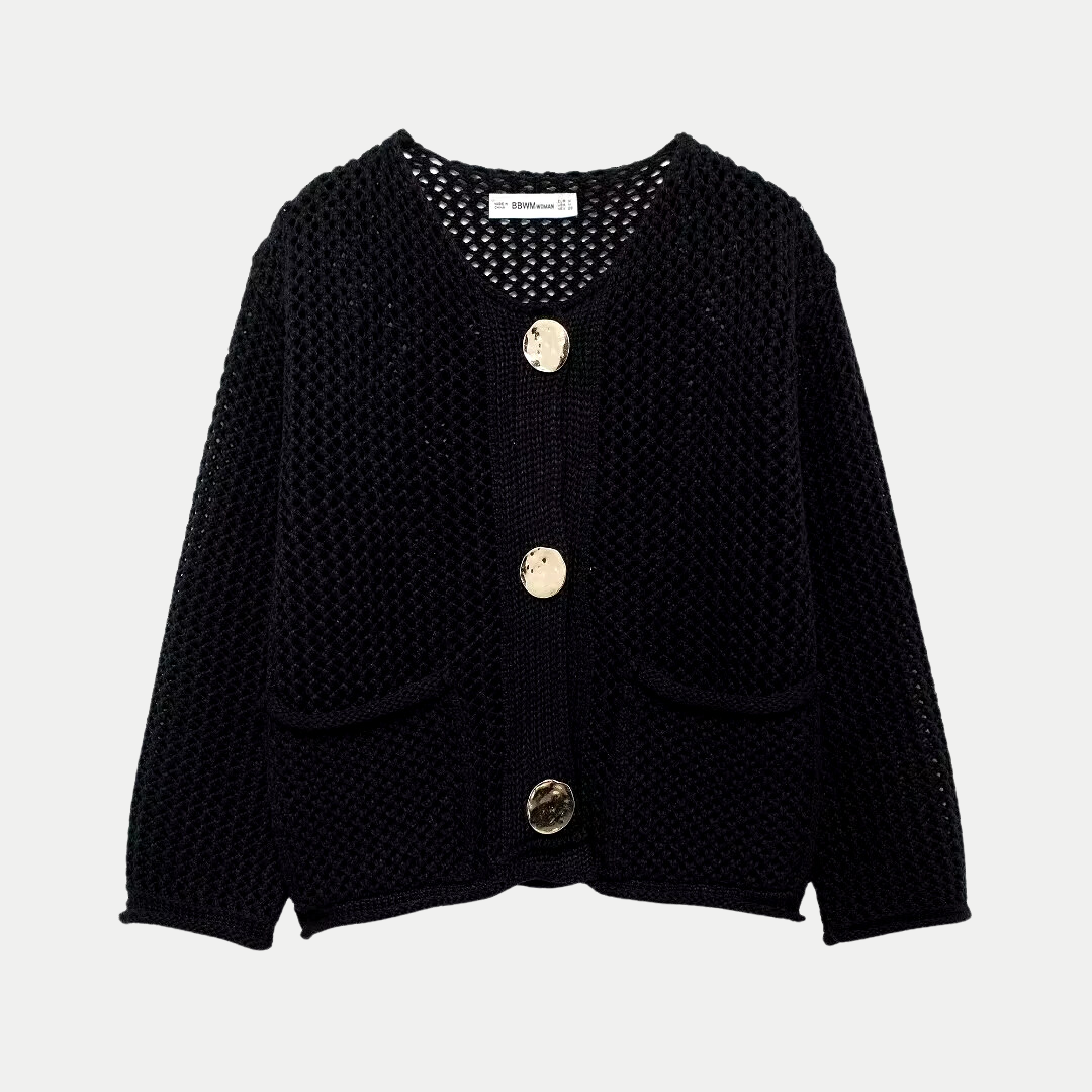 Minna | Round-Neck Button Cardigan