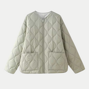 Kaitlyn | Round-Neck Quilted Jacket