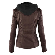 Melangell | Water-Repellent Hooded Zip Jacket in Black