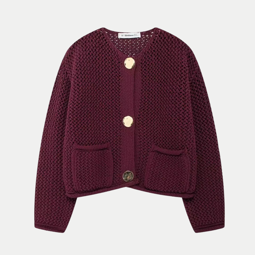 Minna | Round-Neck Button Cardigan