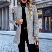 Myrtice | Collarless Open-Front Blazer