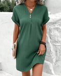 CARINA | V-NECK LIGHTWEIGHT DRESS