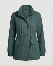 Janeth | Drawstring Utility Zip Jacket
