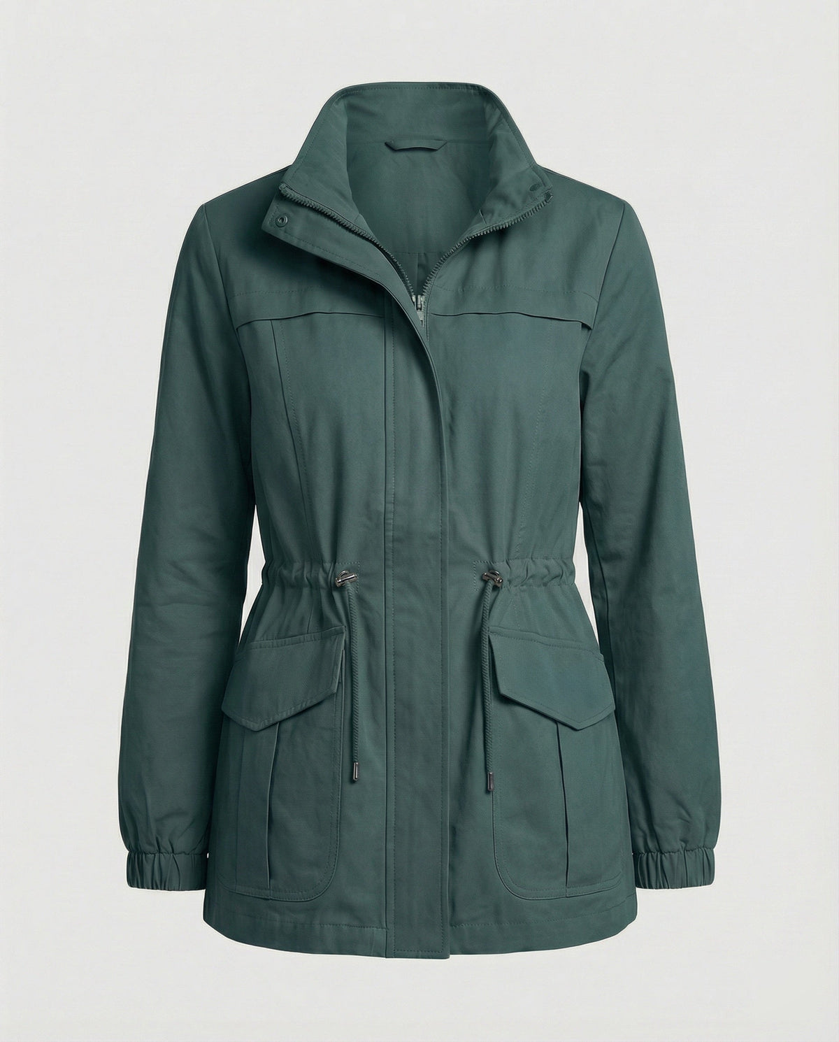 Janeth | Drawstring Utility Zip Jacket