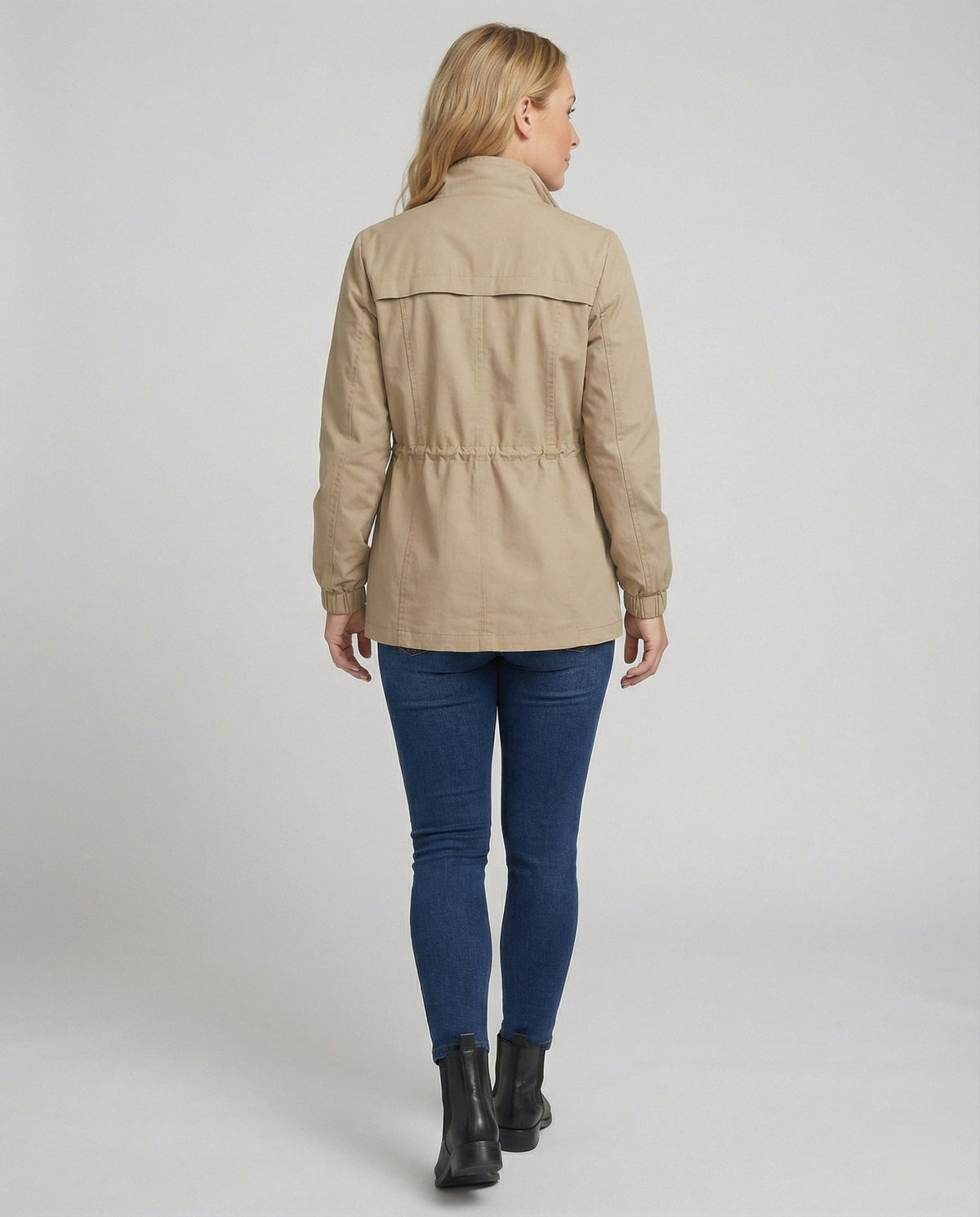 Janeth | Drawstring Utility Zip Jacket