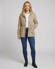 Janeth | Drawstring Utility Zip Jacket
