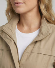 Janeth | Drawstring Utility Zip Jacket