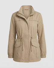 Janeth | Drawstring Utility Zip Jacket