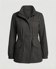 Janeth | Drawstring Utility Zip Jacket