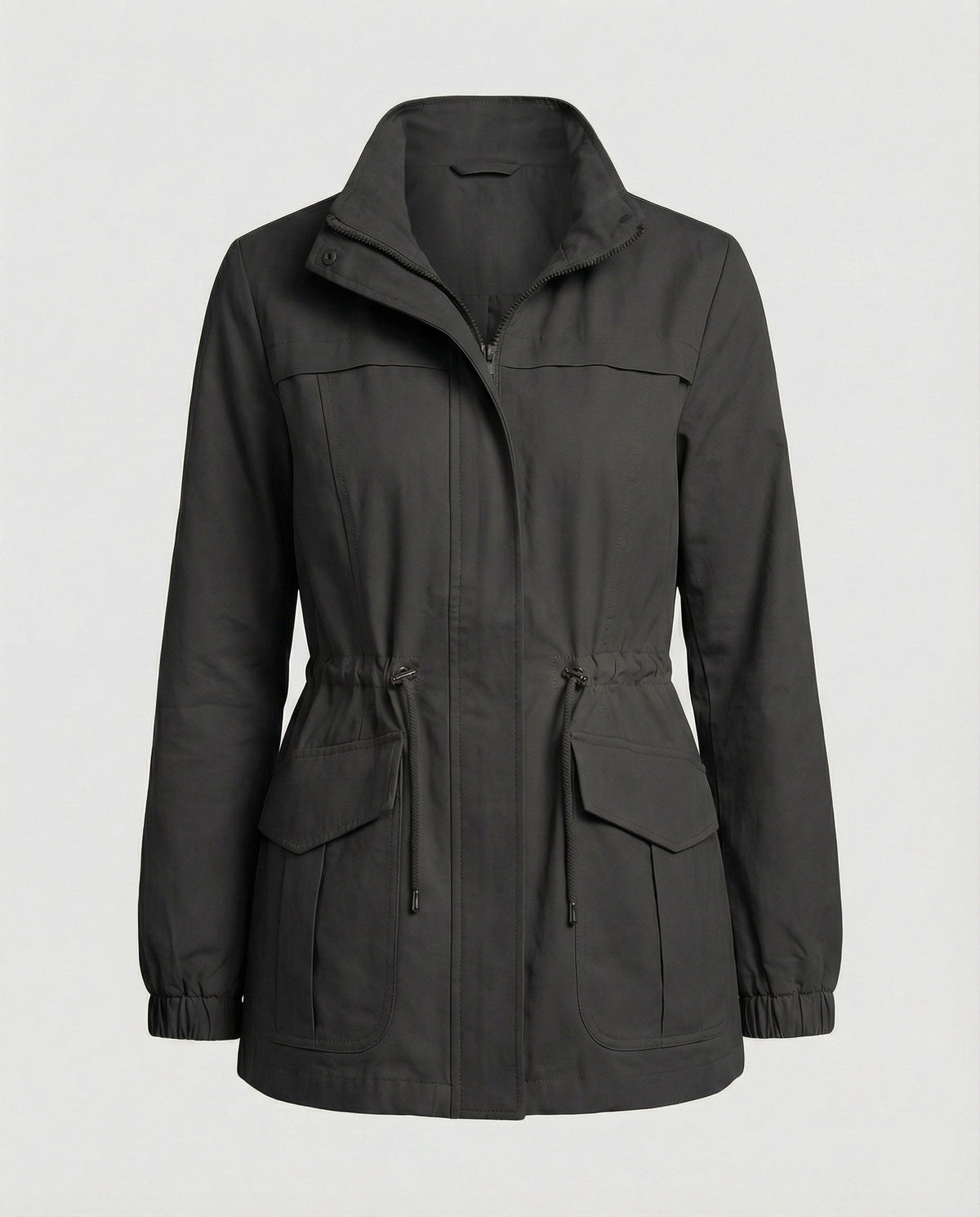 Janeth | Drawstring Utility Zip Jacket