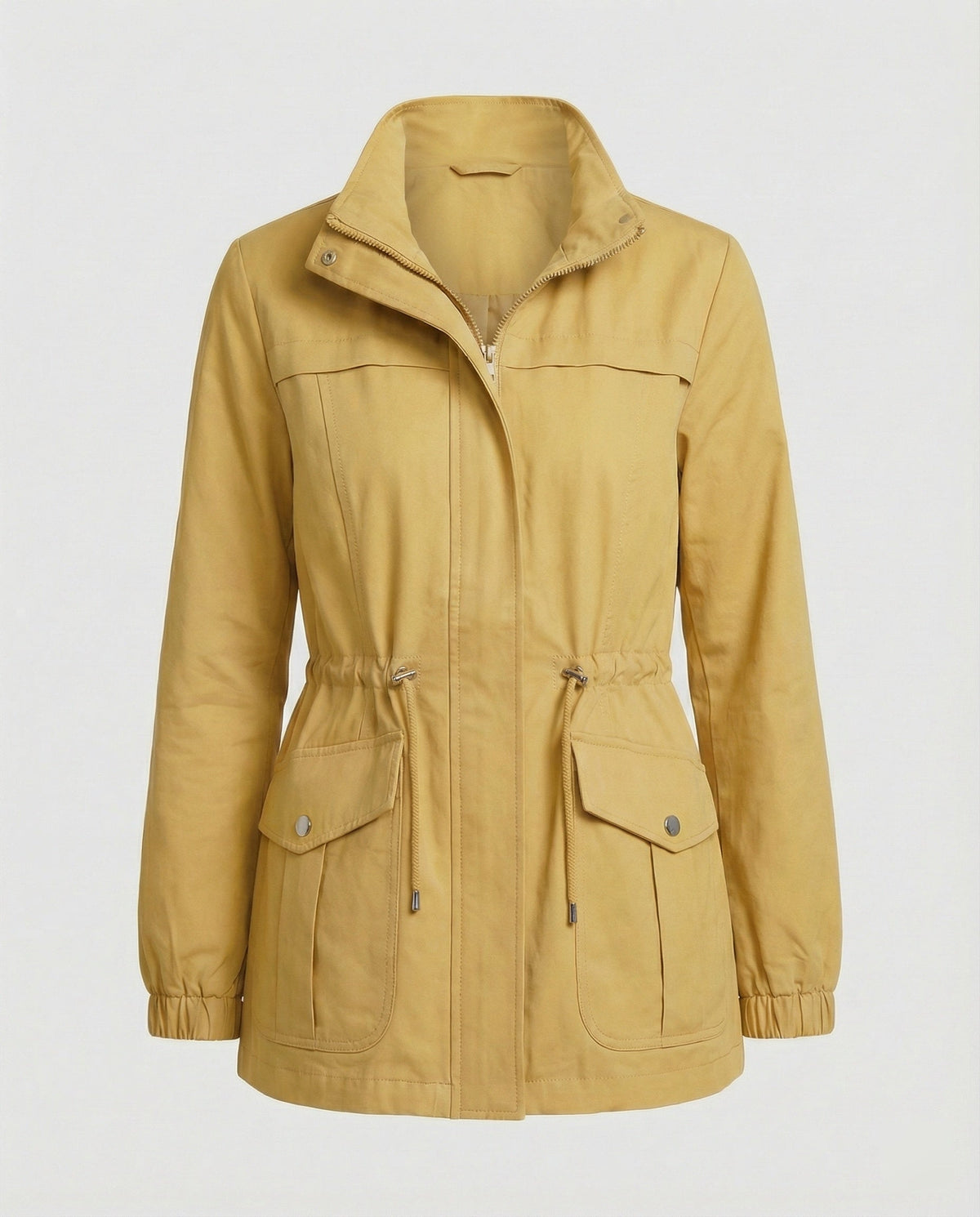 Janeth | Drawstring Utility Zip Jacket