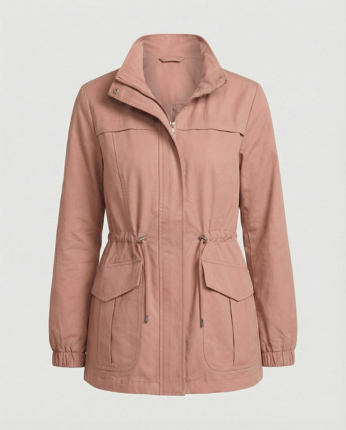 Janeth | Drawstring Utility Zip Jacket