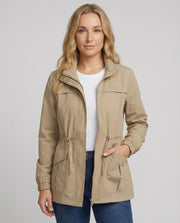 Janeth | Drawstring Utility Zip Jacket