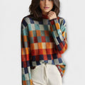 URSULA | LONG-SLEEVE COLLARED ROLL-NECK JUMPER