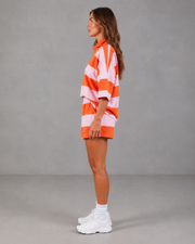 Alvera | Striped Shirt And Shorts Set
