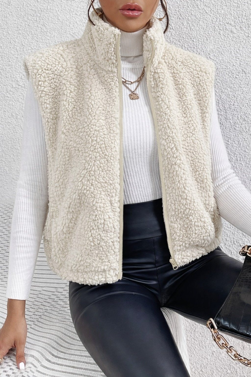 Lulu | Textured Zip Gilet