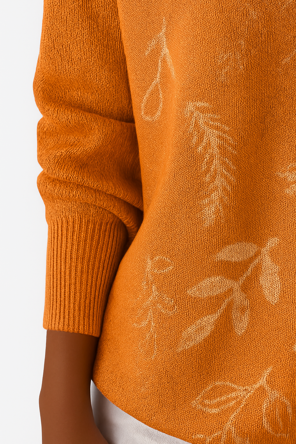 ISA | PRINTED V-NECK SKIRT