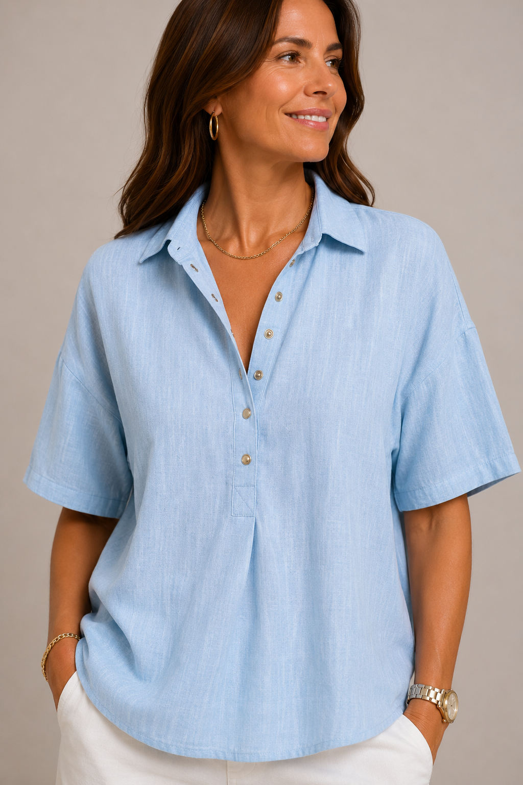 Venetia | Collared Short-Sleeve Shirt