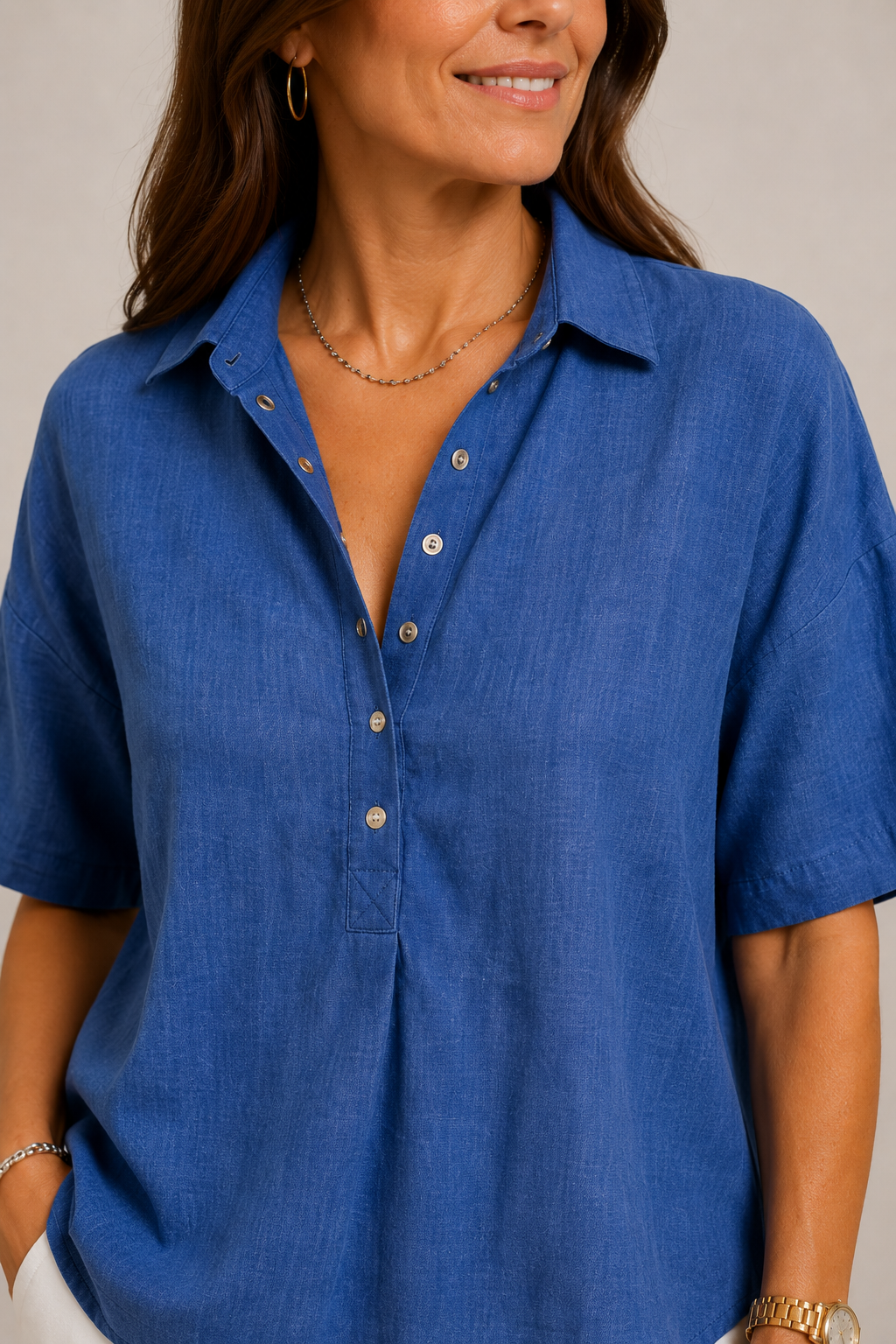 Venetia | Collared Short-Sleeve Shirt